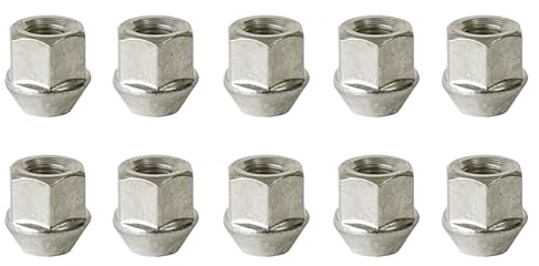 TRACER 10x Offene Radmutter M12x1.5 Kegelbund 60° 24mm | Schlüsselweite 21mm kompatibel mit Mitsubishi ASX I ASX I 4x4 Attrage Carisma Cedia C