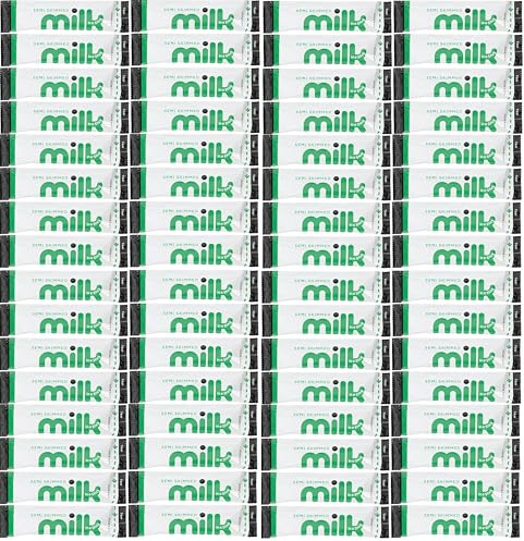 Lakeland Semi-Skimmed UHT Milk Sachets 100 Stick x 10ml Suitable for Various Settings Single-Serve for Tea & Coffee Great Value Pack Ideal For Travel, Office, Hospitality SOLD LOOSE