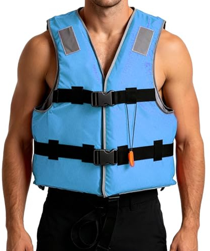 Giubbotti Di Salvataggio Saltatore D'Acqua Con Cinturino Regolabile | Giubbotto da Nuoto con Regolabile Per Pesca, Canottaggio, Kayak, Stand Up Paddle, Surf, Vela, Rafting, Lago E Fiume