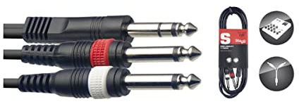Stagg SYC3/PS2P e cavo splitter stereo (3 m)