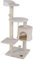 lionto Árbol rascador para Gatos Altura 112 cm, Beige/Blanco