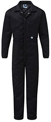 Men's Blue Castle Quilted Zip Front with Cover Placket Boiler Suit Coverall Overall Plumber wear Work Wear Navy Blue (XL Chest to Fit 46-48, Navy Blue)