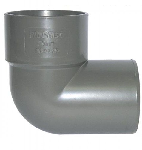 FLOPLAST Solvent Grey 50mm (56mm) Waste Conversion Bend
