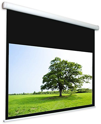 Schermo Proiezione con bordi motorizzato 190x119cm 16:10, Telo da Videoproiettore a Motore 200 x 164cm “Energy” ottimo per ogni Proiettore 100% Professionale di Qualità Superiore HD!