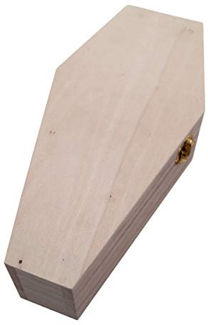 PrimoLiving petbye Holz Kleintiersarg Natur belassen - Größe M für kleine Haustiere - Tiersarg mit festem Metallverschluss - Sarg aus hochwertigem Holz