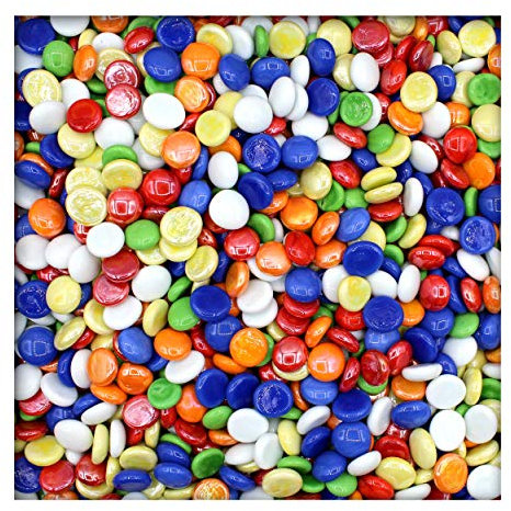 Kieskönig 2,5 kg opake Glasnuggets Glassteine Muggelsteine Mosaiksteine 17-19 mm Bunt