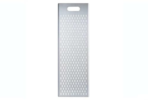 GIMETAL AXE/Pelle perforée en aluminium pour pizza au mètre avec poignée, 30 x 70 cm