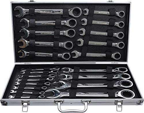 BGS Diy 30009 | Ratschenring-Maulschlüssel-Satz | SW 6 - 32 mm | 22-tlg.