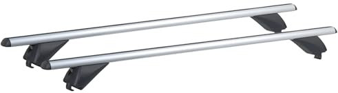 VDP-R003 Dachträger 120cm - universal Relingträger Dachgepäckträger - geschlossene Reling - aus Aluminium - bis 90kg - bündige Schiene - abschließbar