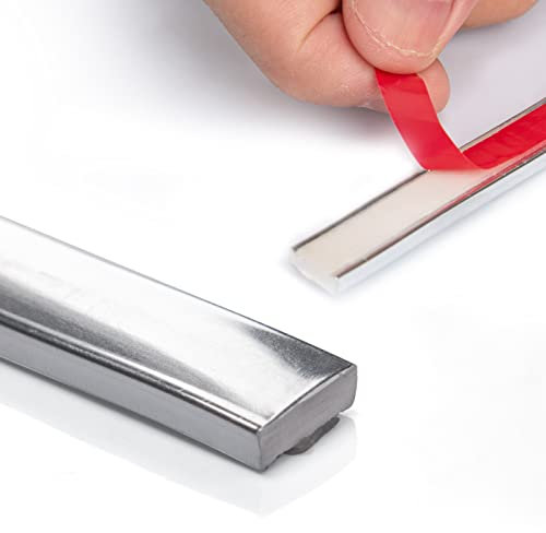 Art3dwallpanels 9 meter Edelstahl-Verkleidung zum Abziehen und Aufkleben für Fliesenkanten selbstklebend flexibler Besatz für Eckdekoration