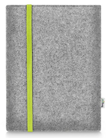 stilbag Custodia protettiva per tablet Amazon Kindle Scribe (2022) e-Ink, in feltro di lana merino | Colore: Lime grigio chiaro | Made in Germany