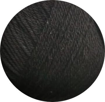 Ferner Mally Socks Sockenwolle Uni | Merino Sockengarn Merinowolle mulesingfrei | 150g 450m | Nadelstärke 3-4mm (M1 - schwarz)