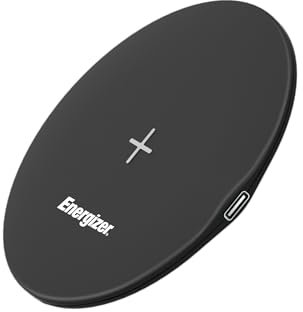 ENERGIZER - Caricabatterie a induzione Qi 15W veloce per smartphone - Compatibile con modelli iPhone, Samsung - Nero