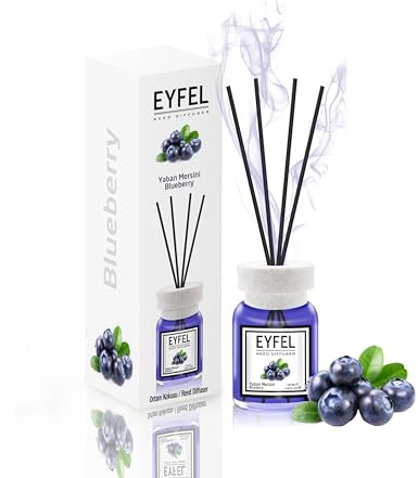 EYFEL Schilfrohrdiffusoren für Zuhause - Blueberry Reed Diffuser Set 119.8 ml Öl Diffusor Sticks, Badezimmer Diffuser, Raumdüfte Duftstäbchen, Home Decor