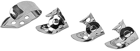 BESTonZON 20stücke Teiliges Metall-gitarren-fingerpicks Professionelle Und Zeigefinger-plektren Für Gitarre Banjo Und Ukulele Langlebig Und Komfortabel Einfach Zu Verwenden