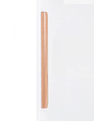 Generisch 1 Stück Schrankgriffe aus Buchenholz, Bügelgriffe, Schubladengriffe, Schrank-Holzgriff, Möbelgriffe – Küchenschublade, Kleiderschrank, Schrankknöpfe (800 mm (31?), Eiche)