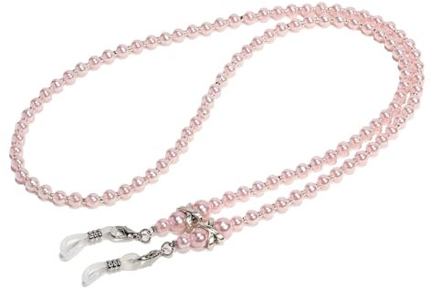 RUDFUZ Perlenkette, Brillenkette, Brillen, Brillen, Brillen, Perlen, Kordel zum Aufhängen, Seil, Brillen-Zubehör für Jungen und Mädchen