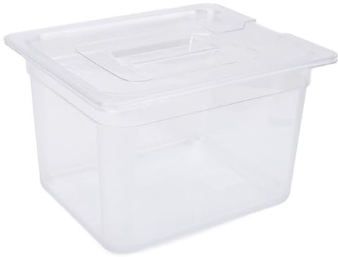 Recipiente de Cocción Lenta de 12 Litros con Tapa, Olla Sous Vide, Recipiente de Cocción Lenta, Rango de Temperatura de -40 °C a 100 °C, Compatible con Ollas de Cocción Lenta de