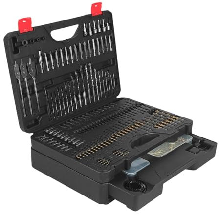 ＡＷＨＡＯ 398Pcs Drill Bit Set Impact Driver Bit Sturdy Multipurpose Black Drill and Drive Accessory Kit for Masonry Woodworking