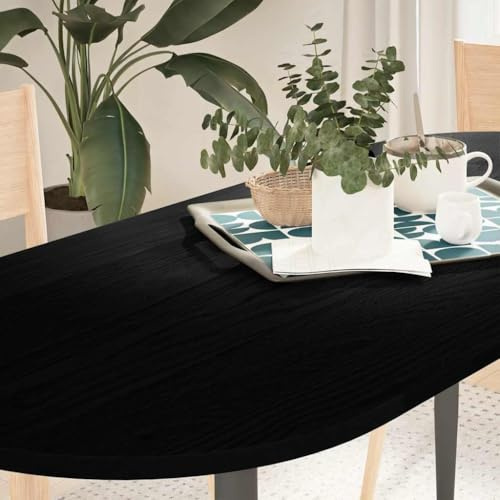 Xichuzi Tablero de Mesa Ovalado Madera Maciza de Roble 140x60x2 cm, Tableros para Escritorios, Tableros para Mesas De Comedor - 4009080