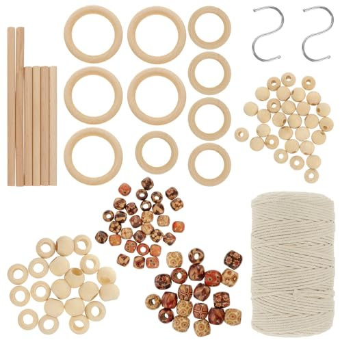 HAPINARY Makramee-Set Für Wanddekoration DIY-blumentopfaufhänger-Material Gewebtes Wandteppich-Set Baumwollseil Robust Und Langlebig