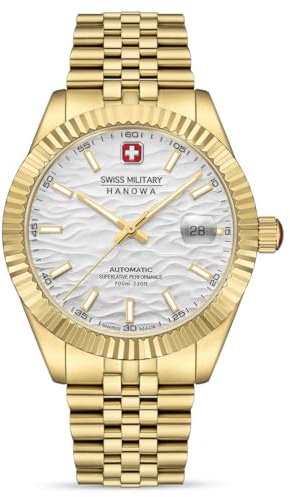 Swiss Military Hanowa Herren Automatikuhr Master Diligenter 41 MM Durchmesser Datum Saphirglas