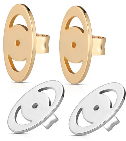 OUNONA 2Paia Chiusure per Sollevatori Supporti per Pesanti e Platino per Pendenti