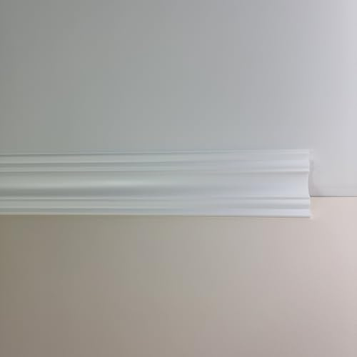 Premium HL120 Ceiling Coving Size 104x104mm | Easy Install Crown Moulding 22 M | Paint-Ready Polystyrene Cornice | Waterproof Kitchen Bedroom Living Room | 11 Lengths