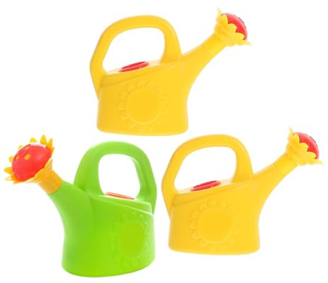 FUNOMOCYA 3 Piezas Regaderas para Plástico Juguete de Baño y Jardín con Diseño Divertido para Interior y Exterior para Desarrollo Sensorial y Coordinación Manual