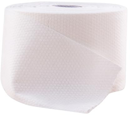 Asciugamani Viso Monouso Non Tessuto, 75 Pezzi, Bianco | Doppio Uso Bagnato e Asciutto, per Ufficio e Ristorante, Non Tessuto, Bianco, Formato Monouso