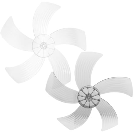 GALPADA 2 Pezzi Ventilatore Trasparenti in Plastica As Ricambio Silenzioso per Ventilatori Piantana da Tavolo Parete Rotazione Efficiente e Installazione Facile