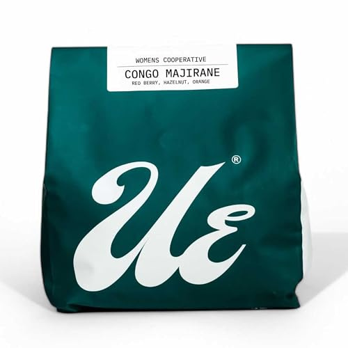 Ue Coffee Roasters Congo Majirane Coffee Beans 1kg | Single Origin African Coffee | Washed Bourbon Whole Beans | Red Berry, Hazelnut & Orange Notes | Specialty Roast