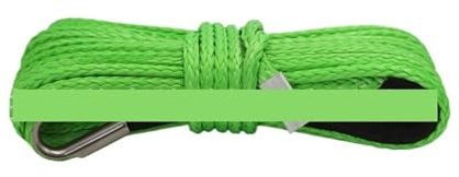 Cuerda de Remolque, Cuerda De Cabrestante, Vehículo Todoterreno, Remolque Emergencia, Síntesis Polietileno, Molécula Ultraalta para SUV, ATV, UTV,para camión(Green)