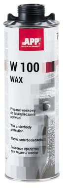 APP W100 WAX Cera di Protezione Sottoscocca Auto | Cera Sottoscocca | Antiruggine, Antipietrisco e Antirombo Sottoscocca Protezione per Auto, Moto, Caravan | Nero | 500 ml