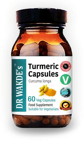 DR WAKDE'S Kurkuma Kapseln (Curcuma longa, 60 Veg Caps, Ayurveda-Ergänzung, Vegan, Kräuter, Natürlich)