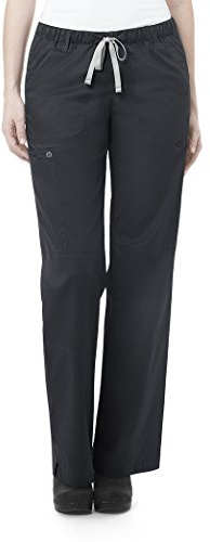 WonderWink 504PPEWTXSP Wonder Work - Pantaloni Cargo da Donna, Gamba Dritta, in Peltro, Taglia XS
