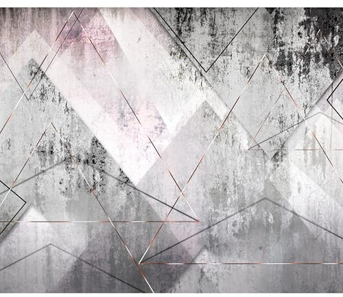 decomonkey Fototapete Geometrich 400x280 cm XL Design Tapete Fototapeten Vlies Tapeten Vliestapete Wandtapete moderne Wandbild Wand Schlafzimmer Wohnzimmer Abstrakt Modern