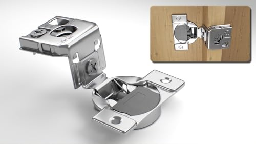 Berta 2-Pack, 1-5/16 inch Overlay Soft Closing Face Frame Cabinet Hinges, 105 Degree 6-Ways 3-Cam Adjustment Concealed Kitchen Cabinet Door Hinges with Screws (1-5/16 in. Overlay, 2 Pieces)