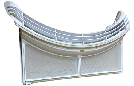 eRicambi, Filtre fils en peluche pour séchoir modèles Whirlpool, Ariston Original, Longueur 353 mm - Hauteur 200 mm - Profondeur 73 mm - Blanc