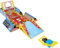 Little Tikes My First Cars Crazy Fast 4-in-1 Dunk'n, Stunt'n, Game'n Set - Exklusives Aufziehauto mit 15 m Reichweite - Inklusive 1 Auto, Katapult, 4 Spiele und Anzeigetafel - Für Kinder ab 3 Jahren