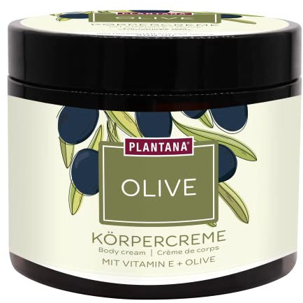PLANTANA® Bio-Olive Körpercreme 500 ml | für trockene anspruchsvolle Haut | mit Vitamin E | vegan | Fair Trade | aus biologischem Anbau | dermatologisch getestet | ergiebig | schnell einziehend