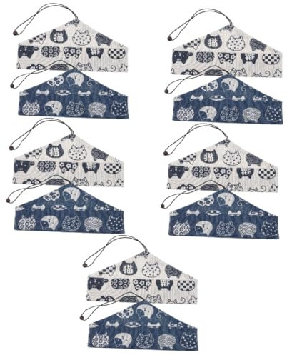 Milisten 10 Stk Tasche für Essstäbchen personalisierte Essstäbchen Besteck Wickeltasche aufbewahrungssack storage pockets japanische Essstäbchen Haushaltsventilatoren Tasche mit Kordelzug