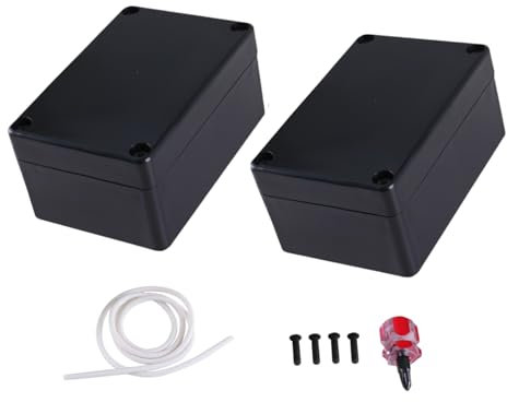 TIOMIOSEA Abzweigdose Wasserdicht 2 Stück,Verteilerdose Außen Wasserdicht 100 x 68 x 50 mm,Kunststoff Aufputz Anschlussdose IP65,Verteilerdose Elektronische Aufputzdose Kunststoffgehäuse