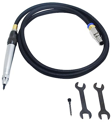 Pneumatic Air Scriber Air Engraving Pen 34000 BPM for Fossils Cleanup, Metal, Glass, Plastic, Ceramics, Marble