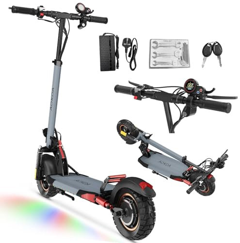 Patinete electrico para Adulto, 10 Patinete electrico Plegable, batería de 48 V, 15 Ah, 40-55 km de autonomía, 500W Carga máxima de 120 kg, Patinete Electric Adultos trotinete electrica Adulto