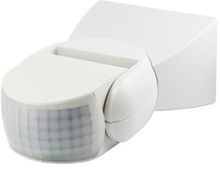 Detector de Movimiento por Infrarrojos, Montaje en Pared, IP65, Ideal para Seguridad en Interiores y Exteriores.