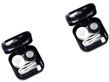 Healeved Ventosa Lentes De Contacto Aplicador Lentes De Contacto Estuche para Lentes De 2 Uds Contenedor Cuadrado Contenedor para Lentes Mini Estuche para Lentes