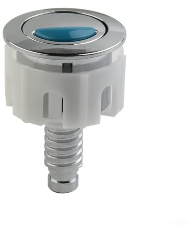 Pulsador de inodoro cromado de doble descarga de repuesto para tanque de cisterna fácil de instalar ABS 38-49 mm