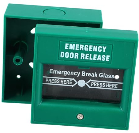Uonlytech Pulsante Allarme Antincendio Emerggenza Con Interruttore Sicurezza Uscita Pulsante Rilascio Manuale Accesso Controllo Per Rapida Notifica e Risposta Pronta