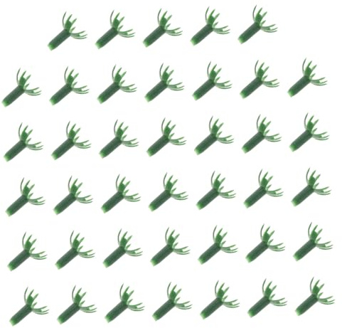 iplusmile 40 Pièces Sépales De Roses Artificielles en Plastique Récipients pour Compositions Végétales Vertes Et Gâteaux De Mariage pour Créations De Fleurs Séchées DIY